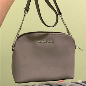 Grey Michael Kors crossbody purse